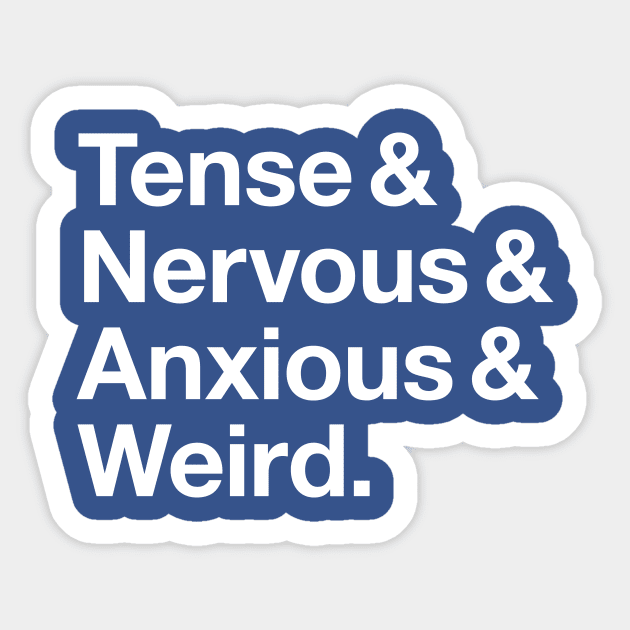 Tense & Nervous & Anxious & Weird Sticker by Myrrh Larsen